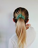 gumki do włosów Gumka jedwabna, scrunchie, frotka królowa szmaragdów MIDI 1