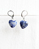 kolczyki z kamieniami Kolczyki serduszka Lapis Lazuli 1