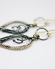 kolczyki pozłacane Srebrne kolczyki wire wrapping "Lethias" 3