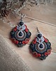kolczyki soutache Duże kolczyki sutasz boho etno 2
