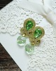 kolczyki soutache Złote  kolczyki ślubne soutache 1