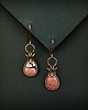kolczyki wire wrapping Kolczyki z rodonitem 5