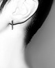 kolczyki wire wrapping Srebrne minimalistyczne kolczyki PATYKI 3