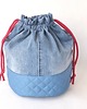 kosmetyczki Kosmetyczka worek duży " kwiatki i jeans " 3