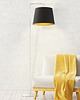 lampy podłogowe Designerska lampa stojąca z abażurem ze złotym wnętrzem RIJAD GOLD 6