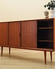 komody Highboard tekowy, duński design, lata 70, producent: Omann Jun 2