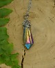 wisiory Wisiorek talizman surowy kwarc tytanowy kolorowy wire wrapping 2
