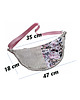 saszetka nerka Nerko torebka damska sztruks i kwiaty Moon Bag MB01-02 4