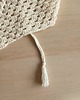 apaszki Bandana szydełkowa ecru bawełniana chustka handmade 4