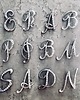 broszki Brosza Personalizowana  z literkami  N K D R A S P 6