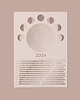 kalendarze i plannery Plakat Kalendarz księżycowy 2024  A3 1