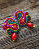 kolczyki soutache Małe i kolorowe kolczyki sutasz 1