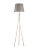 lampy podłogowe Drewniana lampa podłogowa trójnóg z welurowym kloszem ANDORA VELUR 7