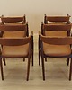 krzesła Komplet sześciu krzeseł tekowych, duński design, lata 70, produkcja: Dania 1