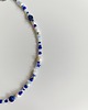chokery Granatowy naszyjnik lapis lazuli hematyt muszelka lato choker 2