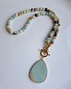 naszyjniki - inne Naszyjnik z amazonitem - amulet - sukces 5