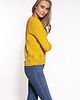 swetry damskie  Rozpinany sweter - SWE267 żółty MKM 2