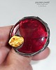 wisiory Czerwony wisior Magiczny ze szkła ręcznie przetopionego PREZENT  handmade 7