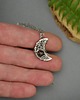 wisiory Wisiorek księżyc kwarc dymny wire wrapping 2