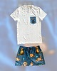 piżamy damskie Piżama Unisex bawełniana w koty 1