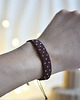 bransoletki na sznurku Tkana bransoletka - Golden dots 1