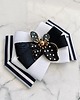 broszki Brosza Black & White z efektowym kwiatem w kropeczki New 2