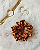 gumki do włosów Gumka jedwabna, scrunchie, frotka brązowa panterka MAXI 5