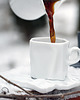 kubki i filiżanki Filiżanka Pogięta espresso / biała porcelana 2