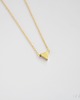 złote naszyjniki 16k Gold Plated Triangle Necklace 3