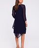 sukienki midi damskie Sukienka szyfonowa-granatowa(S-159) 1