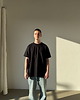 t-shirty męskie T-Shirt Oversize FLOW Black 5
