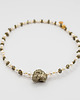 chokery Choker z Surowego Pirytu i Pereł 3