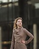 bluza bez kaptura damska Bluza KANGURKA kawa z mlekiem 1