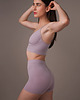 biustonosze damskie Biustonosz bez fiszbin Body komfort 006BD szaro-purpurowy 1