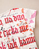 t-shirt damskie Kaligrafia czerwona fullprint Biały Oversize 1
