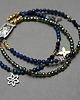 bransoletki z kamieni naturalnych Lapis, hematyt, szafir, spinel /trio bransoletka/  - Szlachetna kolekcja 2