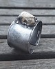 bransoletki wire wrapping Krzemień pasiasty - bransoletka regulowana 2