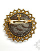 broszki Fleur de bronzite, broszka z bronzytem, beading 3