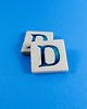 magnesy Ceramiczny magnes, niebieska literka D 1