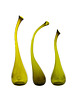 wazony Wazon szklany SWAN small oliwkowy 2