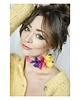 chokery Choker z jedwabnymi kwiatami 2