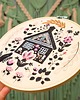 Ozdoby na ścianę Sielska chata - haft w tamborku 20 cm 6