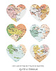 plakaty Plakat Personalizowana mapa PODRÓZE serca 6 miejsc 3