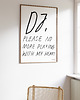 plakaty DJ please - Plakat typograficzny Techno Rave Czarno biały minimalistyczny 4