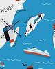 plakaty Morze Bałtyckie Mapa plakat 50x70 cm 2