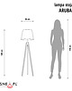 lampy do pokoju dziecka Drewniana lampa podłogowa na 3 nogach dla dzieci ARUBA VELUR KIDS z abażurem 8