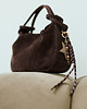 torebki do ręki Classy Nubuk Dark Brown 1