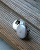 kolczyki wire wrapping białe duże perły   - sztyfciki 2