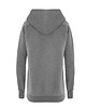 bluza z kapturem damska Bluza Hoodie śnieżynka Szara 4