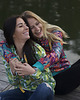 bluza z kapturem damska Bluza kangurka "Paisley" z turkusem 1